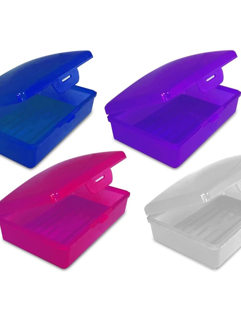 Travel Soap Container - Heavy Duty One-Piece Hinged Case for Gym & Camping - Fit